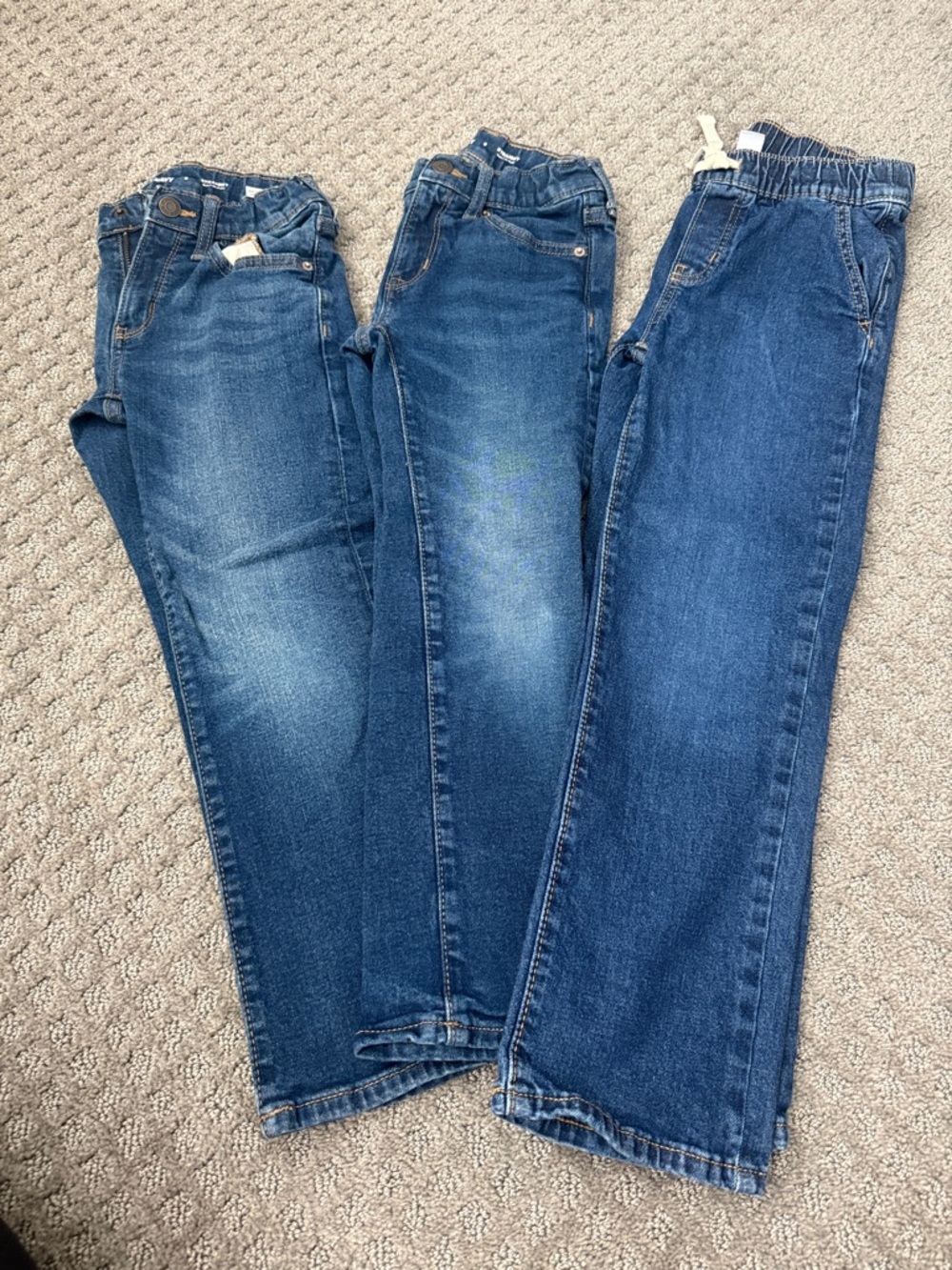 Old Navy Trio of Boys Blue Denim Jeans